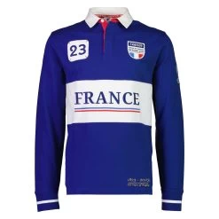 RWC 2023 Mens France 200 Years Of Rugby Rugby Shirt -Long Sleeve