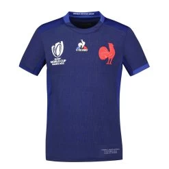Le Coq Sportif France RWC23 Kids Quarter Finals Home Rugby Shirt