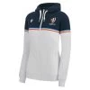 MACRON Rugby World Cup 2023 Womens Full Zip Hoodie - Navy And White -Rugby Apparel 57127248