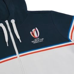 MACRON Rugby World Cup 2023 Womens Full Zip Hoodie - Navy And White 9 MACRON Rugby World Cup 2023 Womens Full Zip Hoodie - Navy And White -Rugby Apparel 57127248 03