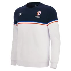 MACRON Rugby World Cup 2023 Mens Sweatshirt - Navy And White