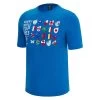 Rugby World Cup 2023 Macron Mens Flags T-Shirt - Royal Blue -Rugby Apparel 57128123