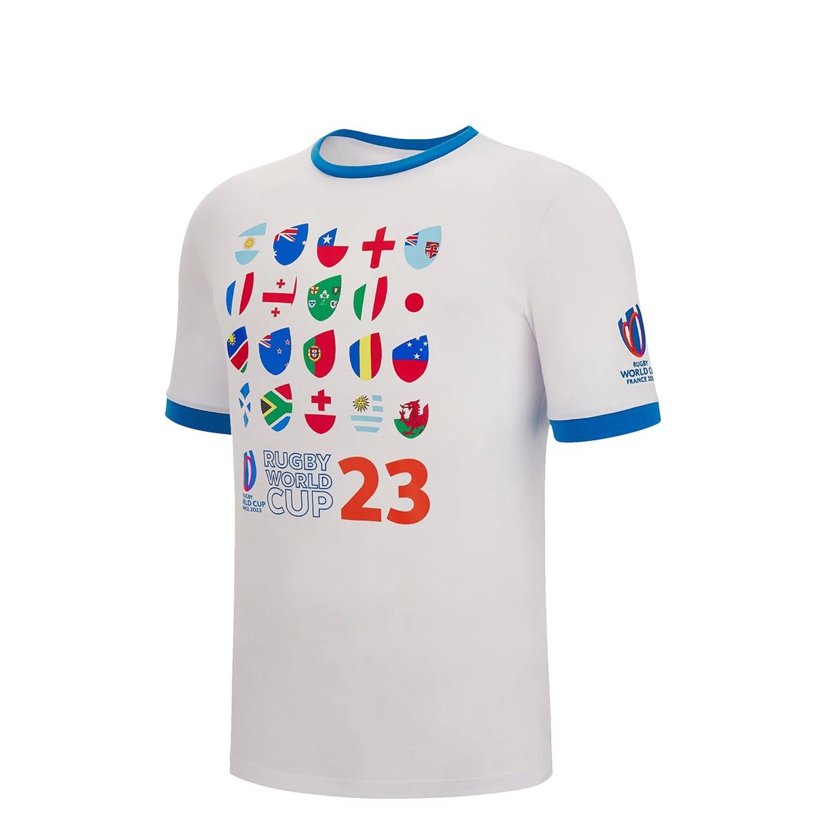 Rugby World Cup 2023 Macron Kids Flags T-Shirt - White 3 Rugby World Cup 2023 Macron Kids Flags T-Shirt - White