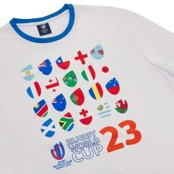 Rugby World Cup 2023 Macron Kids Flags T-Shirt - White 10 Rugby World Cup 2023 Macron Kids Flags T-Shirt - White -Rugby Apparel 57128126 03
