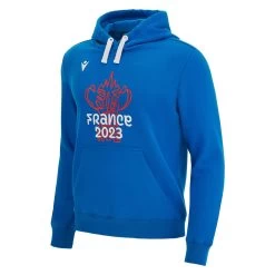 Rugby World Cup 2023 Macron Mens Cup Pullover Hoodie - Royal