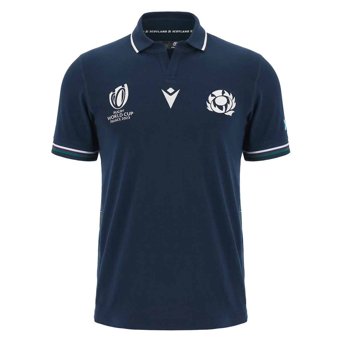 MACRON Scotland Mens Rugby World Cup 2023 Classic Home Shirt - Short 3 MACRON Scotland Mens Rugby World Cup 2023 Classic Home Shirt - Short