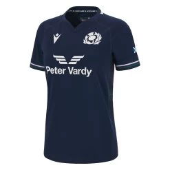 MACRON Scotland Womens Home Rugby Shirt - Short Sleeve 2024