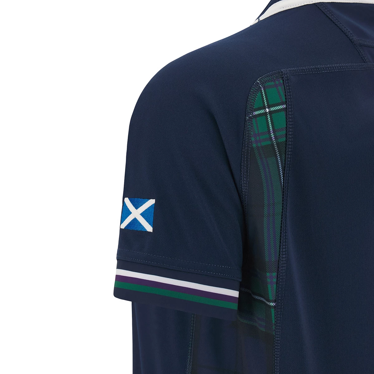 MACRON Scotland Womens Home Rugby Shirt - Short Sleeve 2024 6 MACRON Scotland Womens Home Rugby Shirt - Short Sleeve 2024 - Image 4