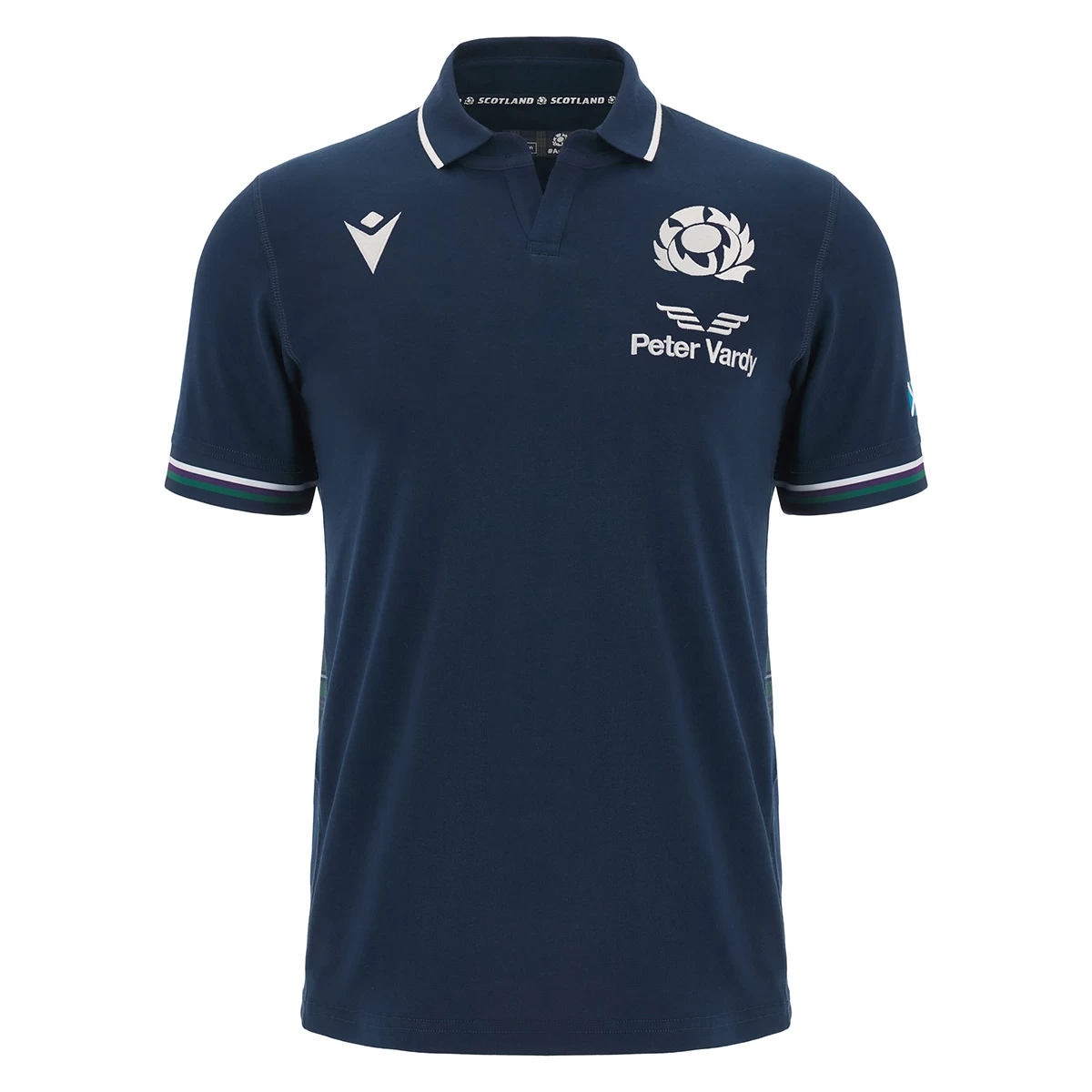 MACRON Scotland Mens Classic Home Rugby Shirt - Short Sleeve 2024 3 MACRON Scotland Mens Classic Home Rugby Shirt - Short Sleeve 2024