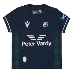 MACRON Scotland Babies Home Rugby Shirt - Short Sleeve 2024