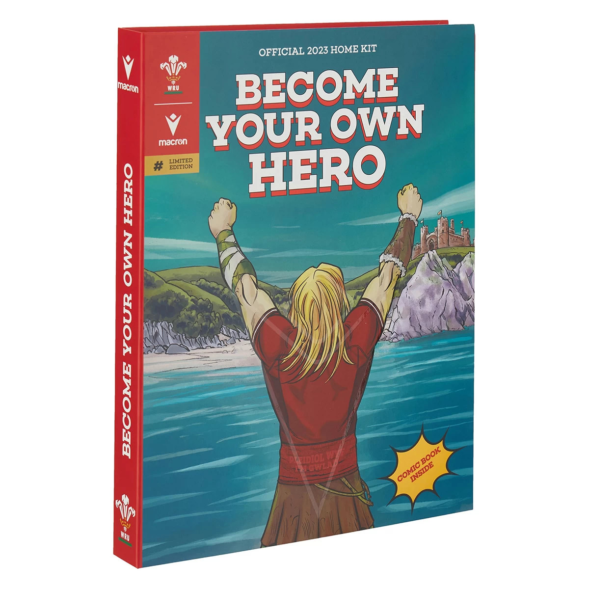 MACRON Wales Mens Rugby World Cup 2023 Limited Edition Home Shirt 9 MACRON Wales Mens Rugby World Cup 2023 Limited Edition Home Shirt - Image 7