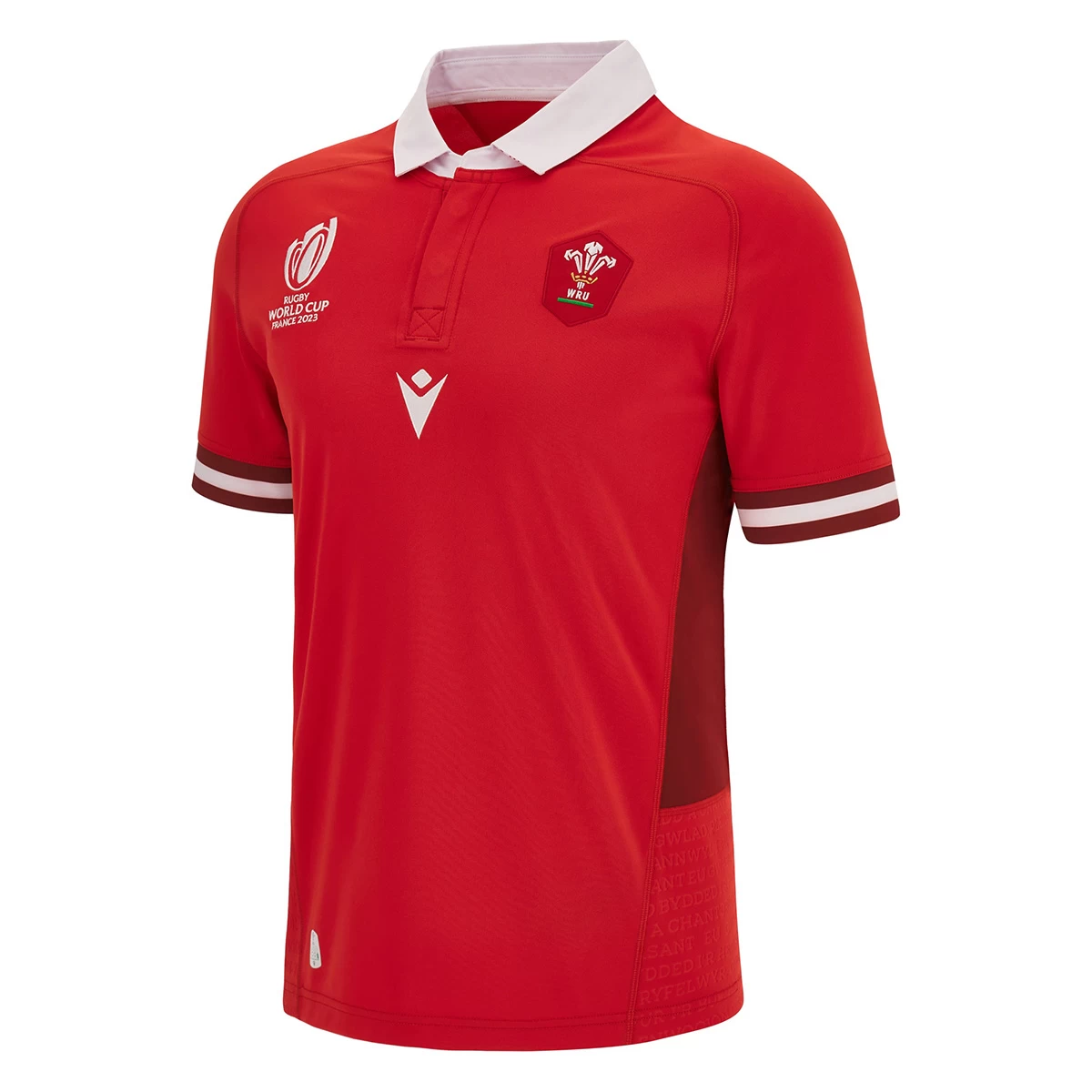 MACRON Wales Mens Rugby World Cup 2023 Home Rugby Shirt - Short Sleeve 3 MACRON Wales Mens Rugby World Cup 2023 Home Rugby Shirt - Short Sleeve