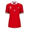 MACRON Wales Womens Rugby World Cup 2023 Classic Home Rugby Shirt -Rugby Apparel 58569053