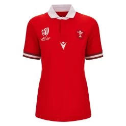 MACRON Wales Womens Rugby World Cup 2023 Classic Home Rugby Shirt