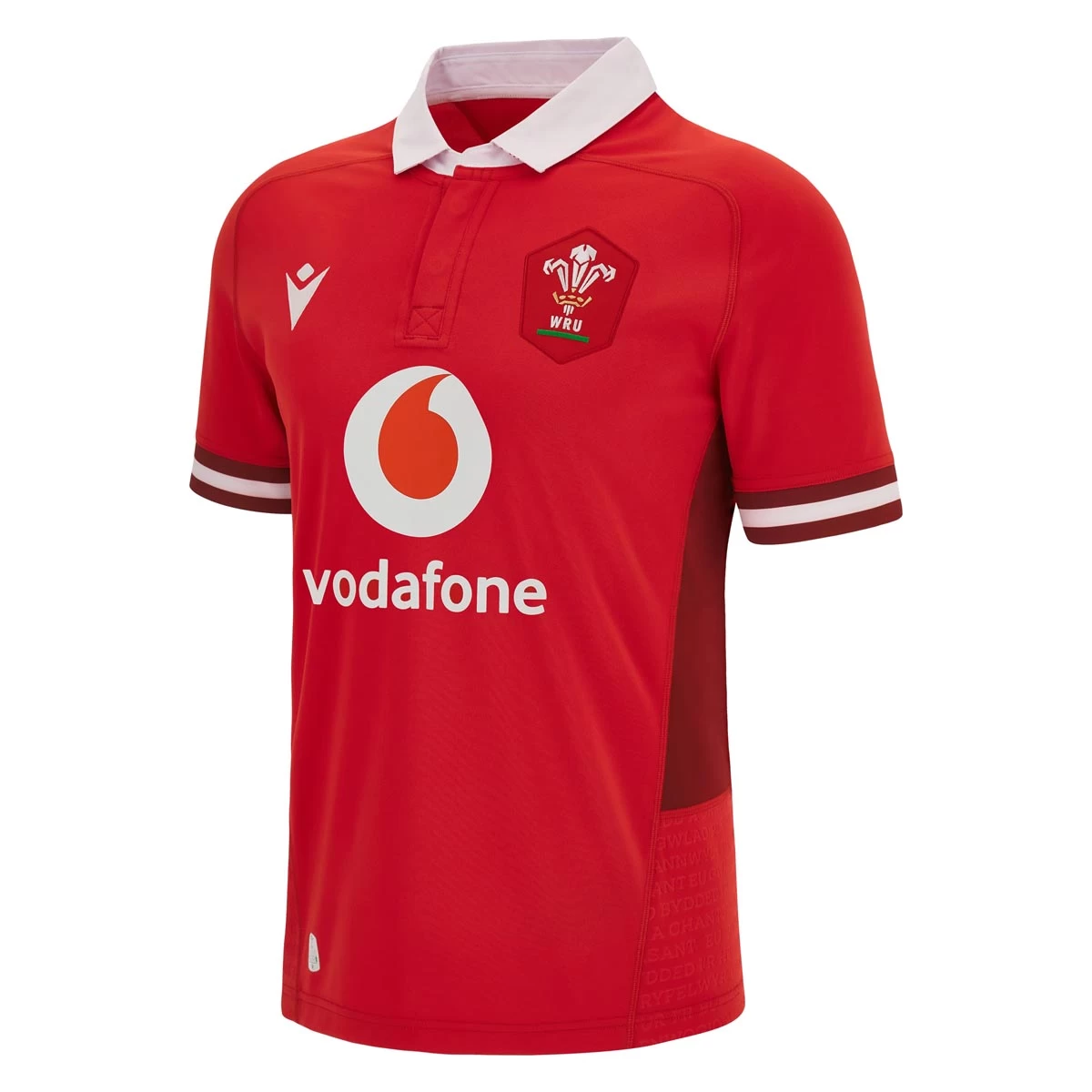 MACRON Wales Mens Home Rugby Shirt - Short Sleeve 2024 3 MACRON Wales Mens Home Rugby Shirt - Short Sleeve 2024