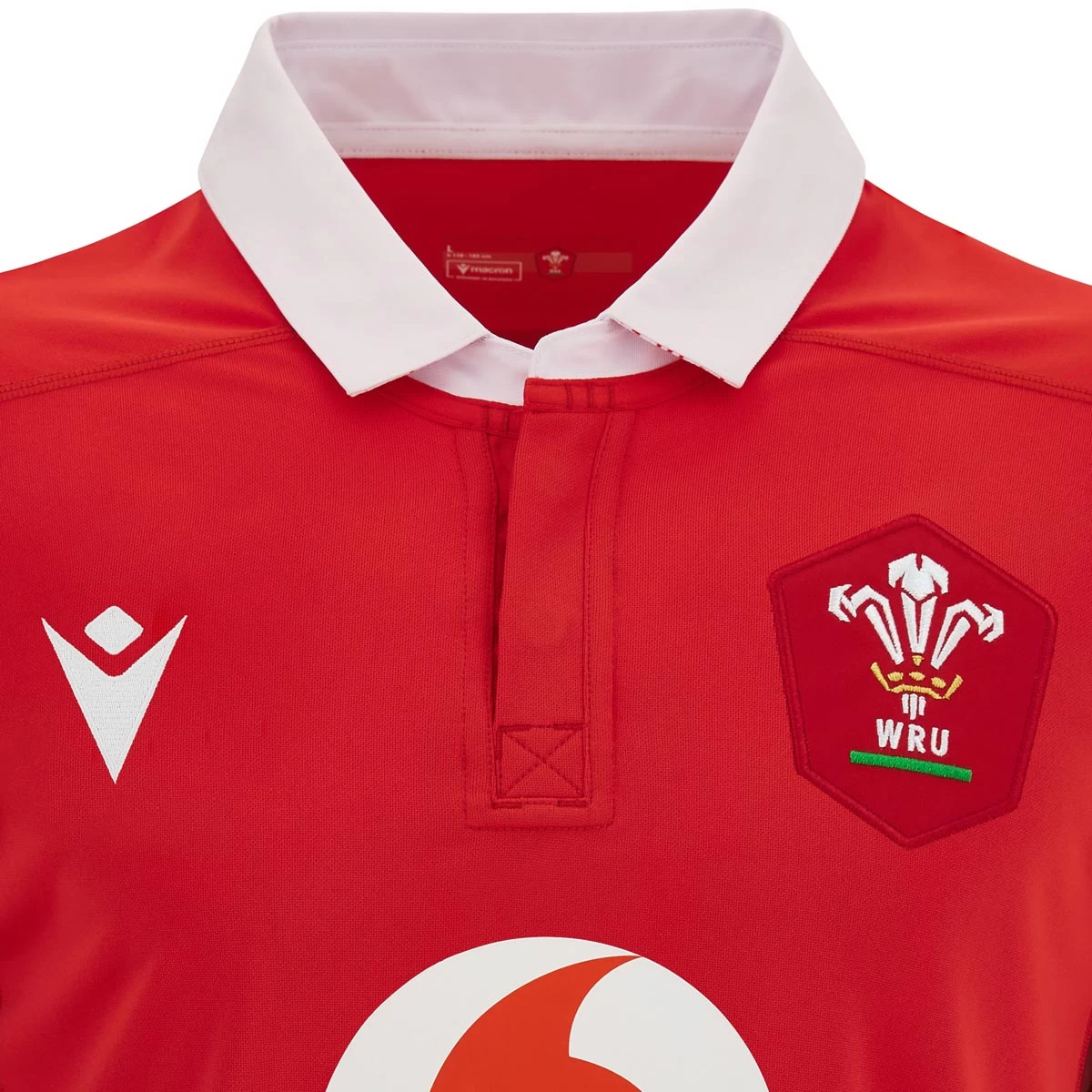 MACRON Wales Mens Home Rugby Shirt - Short Sleeve 2024 5 MACRON Wales Mens Home Rugby Shirt - Short Sleeve 2024 - Image 3