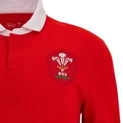 MACRON Wales Mens Classic Home Rugby Shirt - Long Sleeve 2024 9 MACRON Wales Mens Classic Home Rugby Shirt - Long Sleeve 2024 -Rugby Apparel 58569146 03
