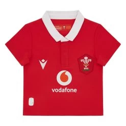 MACRON Wales Babies Home Rugby Shirt - Short Sleeve 2024