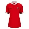 MACRON Wales Womens Classic Home Rugby Shirt - 2024 -Rugby Apparel 58569161