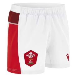 MACRON Wales Mens Home Rugby Shorts - 2024