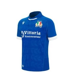 MACRON Italy Kids Home Rugby Shirt - Short Sleeve 2024