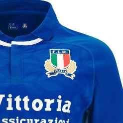 MACRON Italy Kids Home Rugby Shirt - Short Sleeve 2024 -Rugby Apparel 58571503 03