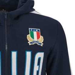 MACRON Italy Kids Travel Full Zip Hoodie - Navy 2024 -Rugby Apparel 58571551 detail1
