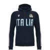 MACRON Italy Kids Travel Full Zip Hoodie - Navy 2024 -Rugby Apparel 58571551 front