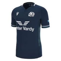 MACRON Scotland Mens Bodyfit Home Rugby Shirt - Short Sleeve 2024