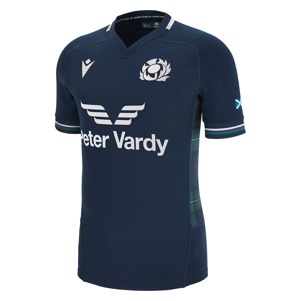 MACRON Scotland Mens Bodyfit Home Rugby Shirt - Short Sleeve 2024 3 MACRON Scotland Mens Bodyfit Home Rugby Shirt - Short Sleeve 2024