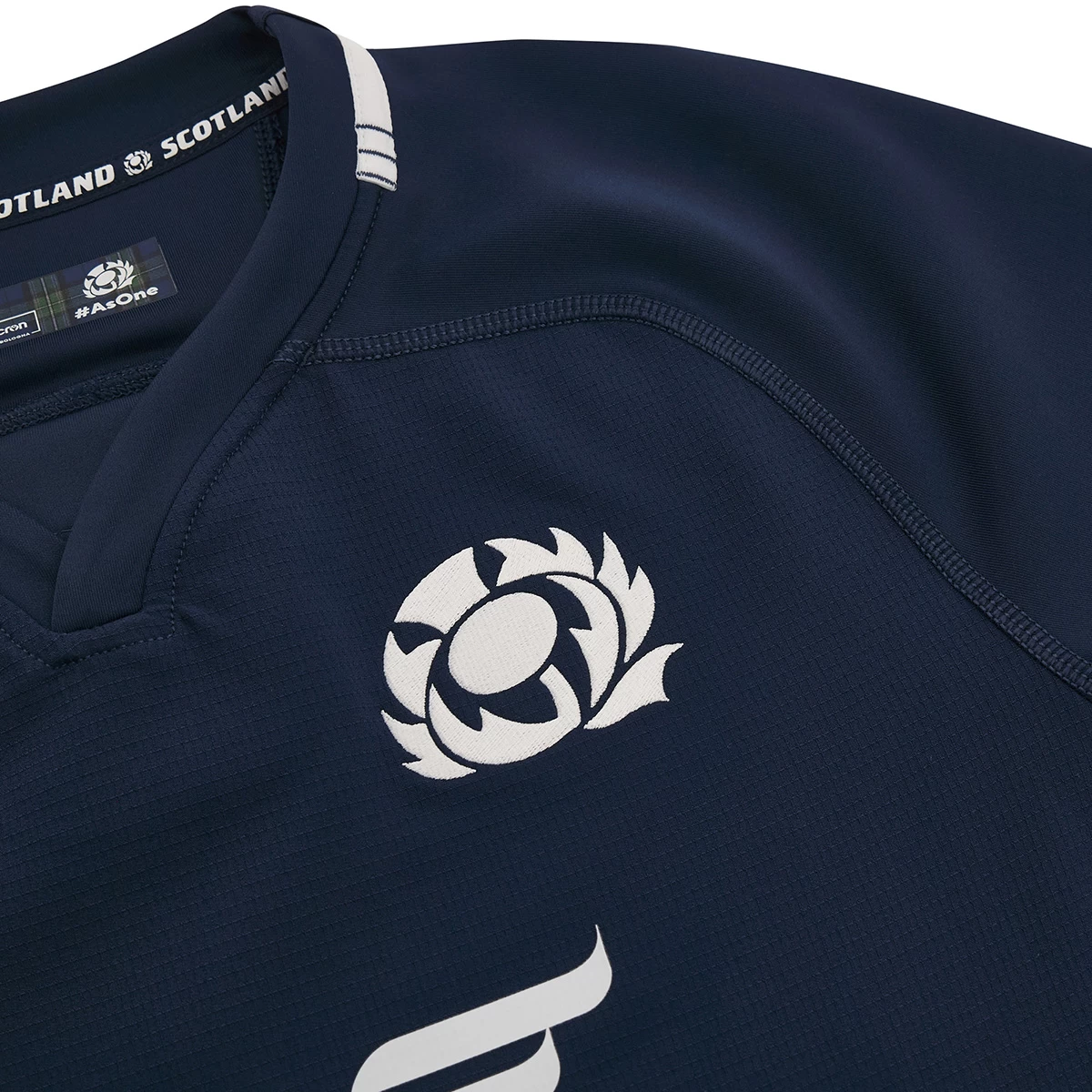 MACRON Scotland Mens Bodyfit Home Rugby Shirt - Short Sleeve 2024 5 MACRON Scotland Mens Bodyfit Home Rugby Shirt - Short Sleeve 2024 - Image 3