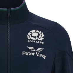 MACRON Scotland Mens Anthem Jacket - Navy 2024 -Rugby Apparel 58575008 03