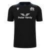 MACRON Scotland Mens Training Gym T-Shirt - Black 2024 -Rugby Apparel 58575019