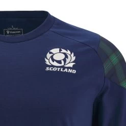 MACRON Scotland Mens Travel Polycotton T-Shirt - Blurple 2024 -Rugby Apparel 58575043 03