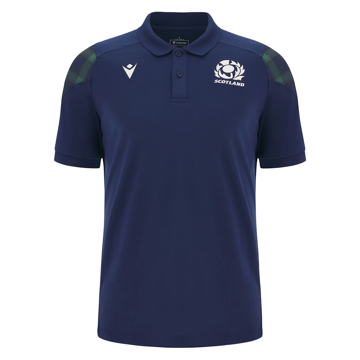 MACRON Scotland Mens Travel Poly Polo Shirt - Blurple 2024 3 MACRON Scotland Mens Travel Poly Polo Shirt - Blurple 2024