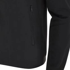 MACRON Scotland Mens Travel Full Zip Hoodie - Black 2024 -Rugby Apparel 58575049 05