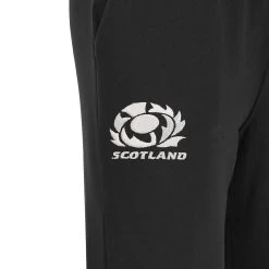 MACRON Scotland Mens Travel Cotton Track Pants - Black 2024 -Rugby Apparel 58575057 03