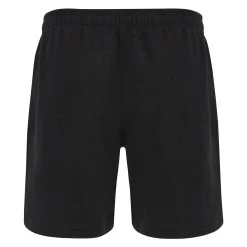 MACRON Scotland Mens Travel Cotton Shorts - Black 2024 -Rugby Apparel 58575058 02
