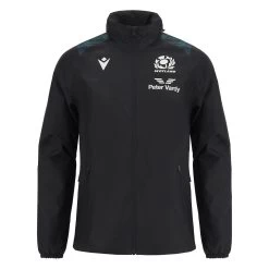 MACRON Scotland Mens Waterproof Jacket - Black 2024