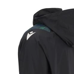 MACRON Scotland Kids Waterproof Jacket - Black 2024 -Rugby Apparel 58575060 04