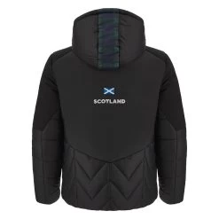 MACRON Scotland Mens Bomber Jacket - Black 2024 -Rugby Apparel 58575065 02