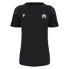 MACRON Scotland Womens Travel Polycotton T-Shirt - Black 2024 1 MACRON Scotland Womens Travel Polycotton T-Shirt - Black 2024 -Rugby Apparel 58575068