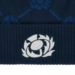 MACRON Scotland Adults Thistle Pom Pom Beanie - Navy 2024 -Rugby Apparel 58575094 02