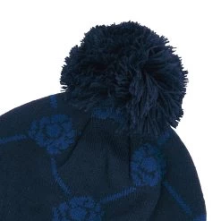 MACRON Scotland Adults Thistle Pom Pom Beanie - Navy 2024 -Rugby Apparel 58575094 04