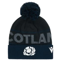 MACRON Scotland Adults Pom Pom Beanie - Navy 2024