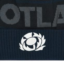 MACRON Scotland Adults Pom Pom Beanie - Navy 2024 -Rugby Apparel 58575095 02