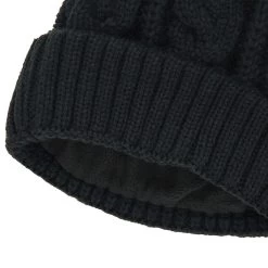 MACRON Scotland Adults Cable Knit Pom Pom Beanie - Charcoal 2024 -Rugby Apparel 58575097 03