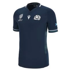 MACRON Scotland Mens Rugby World Cup 2023 Bodyfit Home Rugby Shirt
