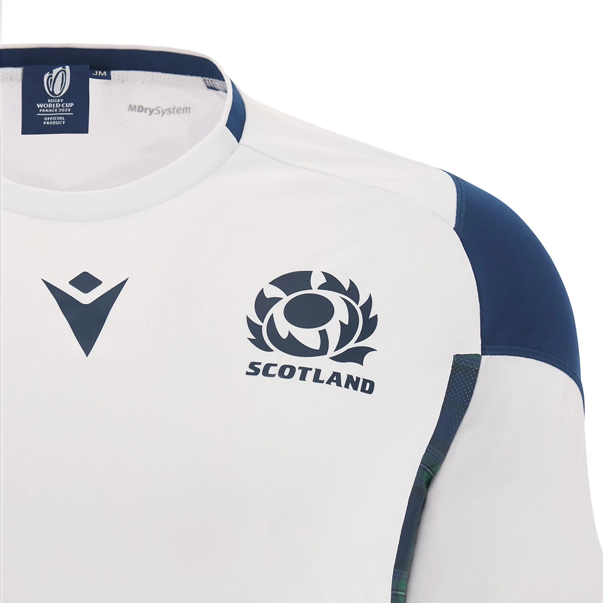 MACRON Scotland Kids Rugby World Cup 2023 Training T-Shirt - White 5 MACRON Scotland Kids Rugby World Cup 2023 Training T-Shirt - White - Image 3