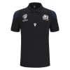 MACRON Scotland Mens Rugby World Cup 2023 Travel Polo - Black -Rugby Apparel 58575121